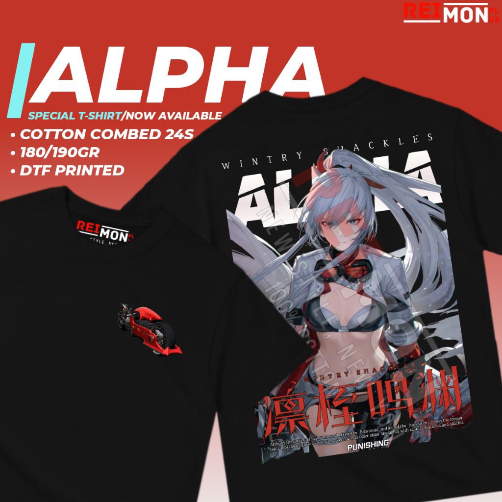 T-Shirt / Kaos Baju Game Alpha: Crimson Weave Punishing: Gray Raven