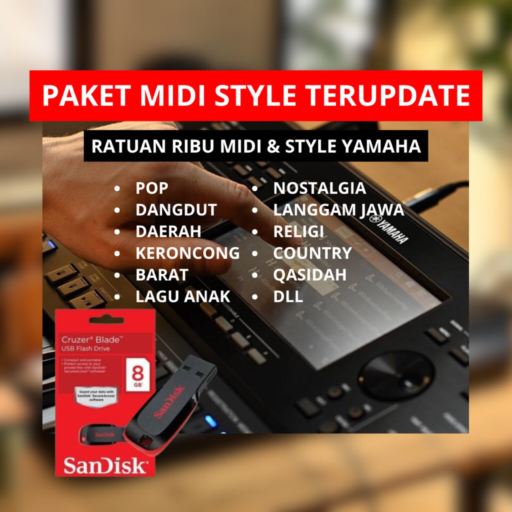 TERUPDATE MIDI STYLE KEYBOARD YAMAHA