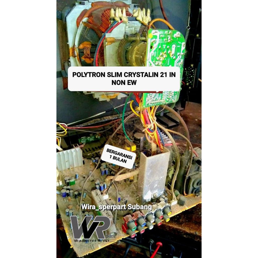 MESIN TV TABUNG SLIM POLYTRON CRYSTALIN 21 IN NON EW BERGARANSI