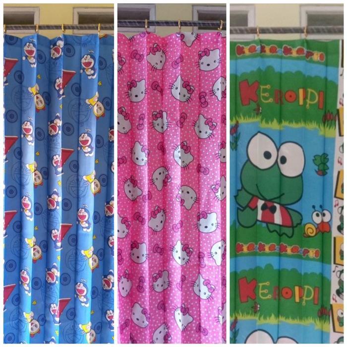 Gorden Plisket Karakter Motif Doraemon / Gorden Doraemon