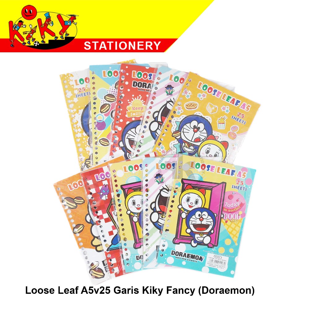 Kiky Loose Leaf A5 Fancy v25 (MOTIF DAN WARNA RANDOM)