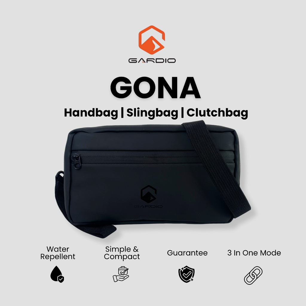 Gardio GONA Tas selempang handbag clutchbag anti air Gardio premium