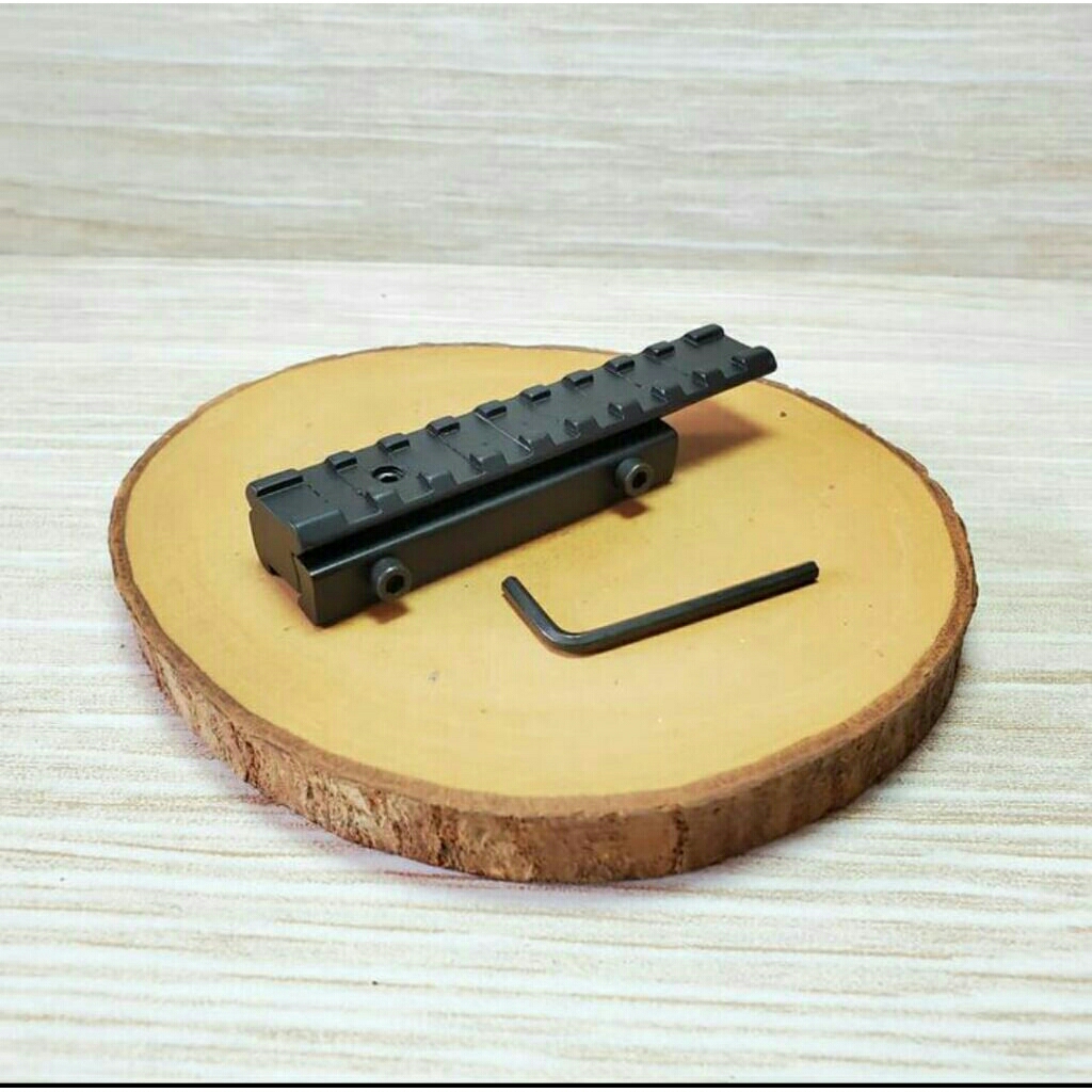 Rel Dudukan Teleskop Weaver Picatinny Rail 11mm ke 20mm Mount Adapter Senapan Angin PCP