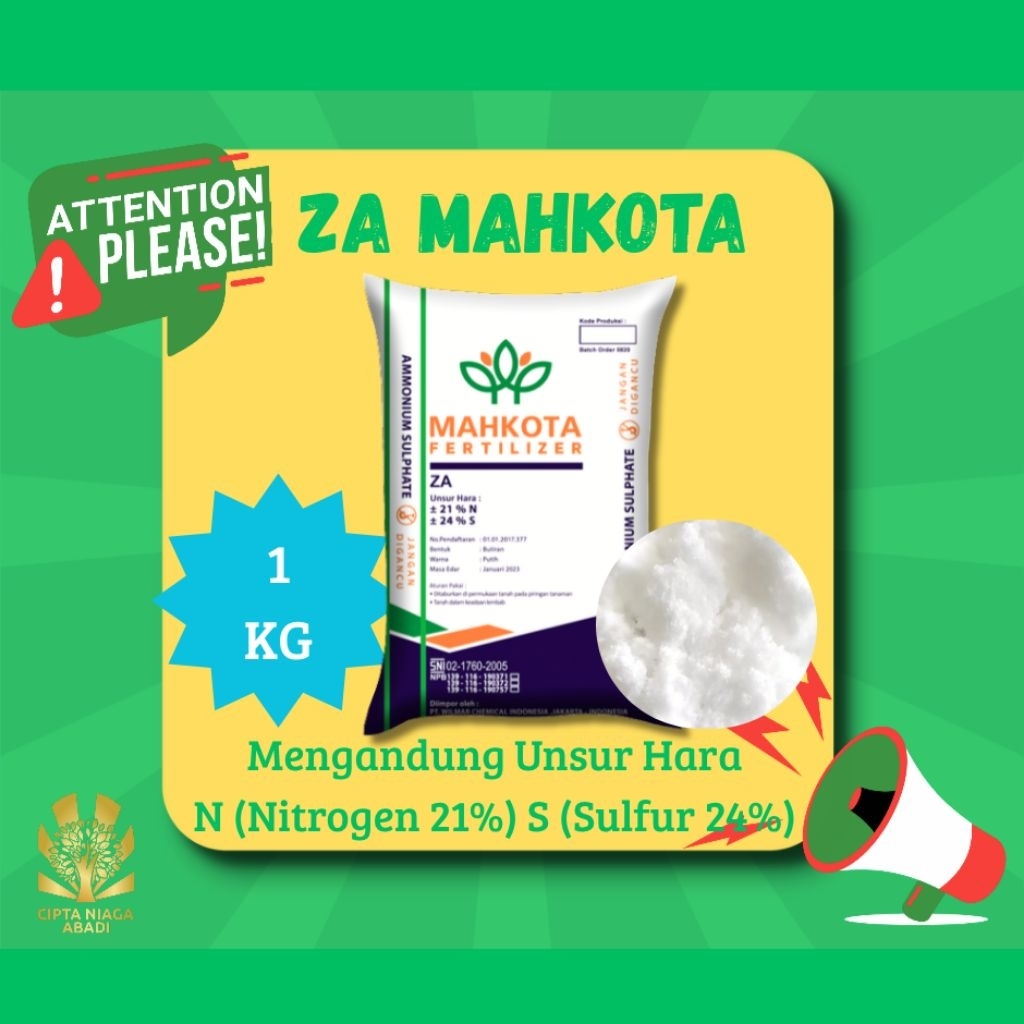 Pupuk ZA MAHKOTA, 1kg