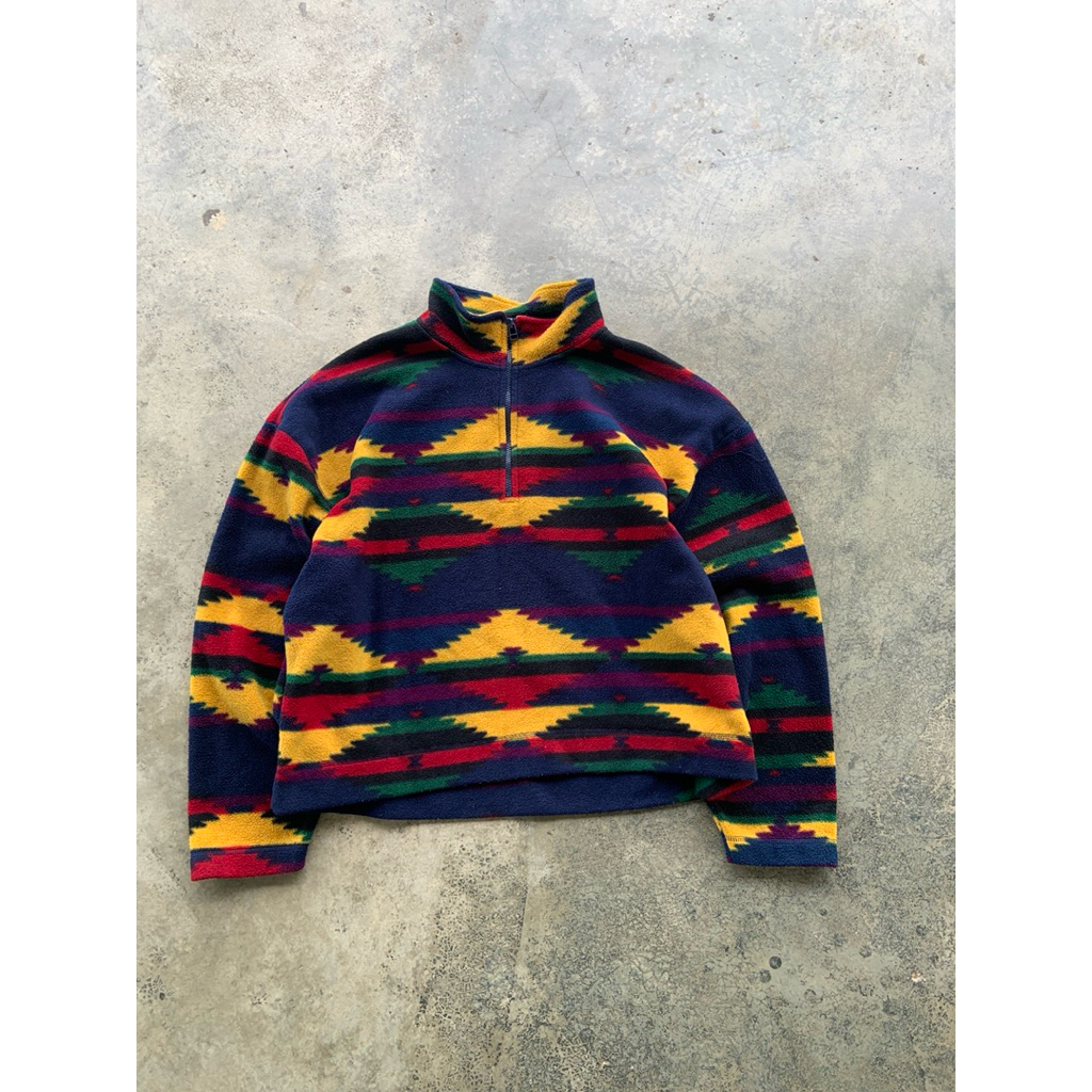 Vintage Total Sport Navajo Thermal Fleece Jacket