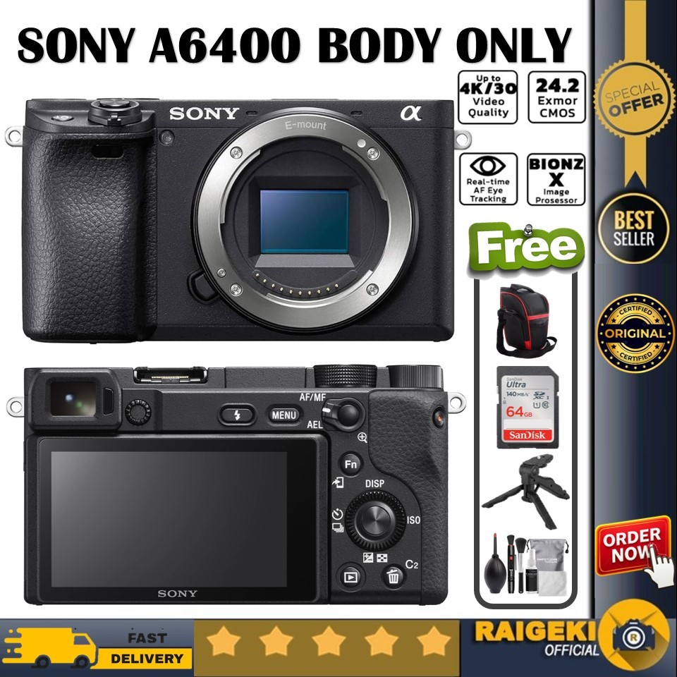 Sony Alpha A6400 Body Only / Sony A6400 Body / Alpha 6400 BO