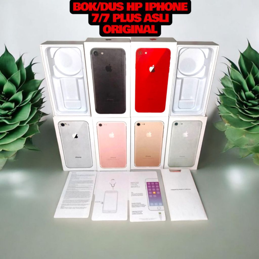 DUS BOX KOTAK HP IPHONE 7|7 PLUS KARDUS ORIGINAL ASLI