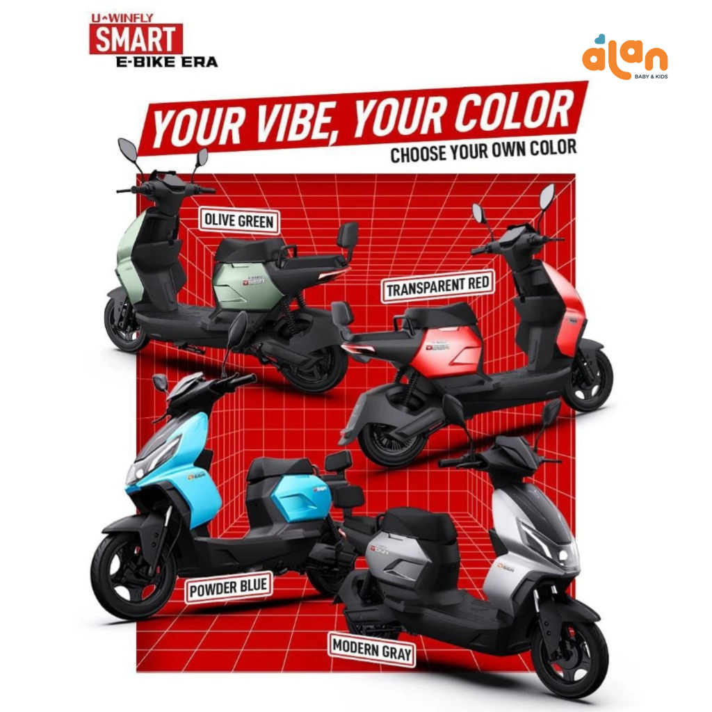 Uwinfly Sepeda Listrik D66A - Sepeda Listrik (KHUSUS PENGAMBILAN KE TOKO)