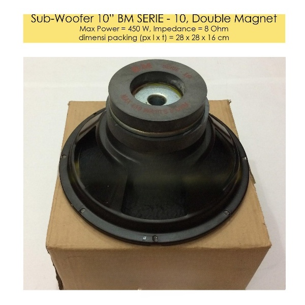 Speaker Subwoofer 10 Inch Model BMB Double Magnet / Speaker woofer 10" Speaker BMB Dua Magnet