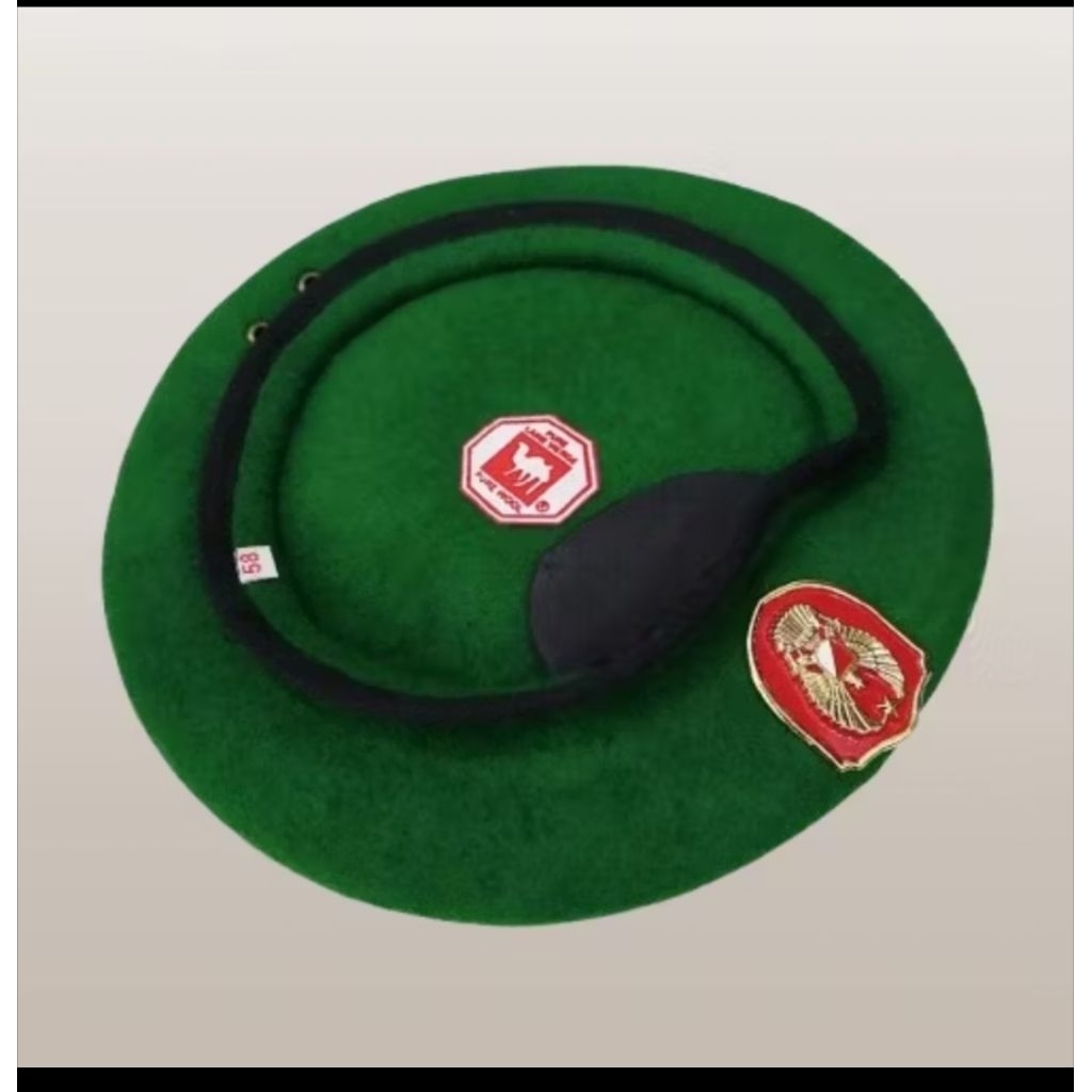 BARET KEMEL KODAM PLES EMBLEM TNI AD