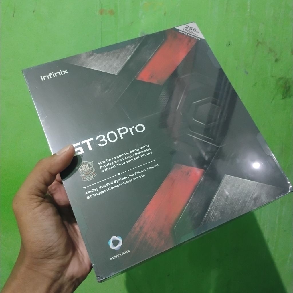 Infinix GT 30 Pro 5G dark flare plus gaming kit cooler 8/256 GB special box BNIB segel new garansi r