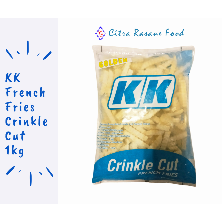 KK French Fries Crinkle Cut / Crinklecut / Kentang Goreng 1kg