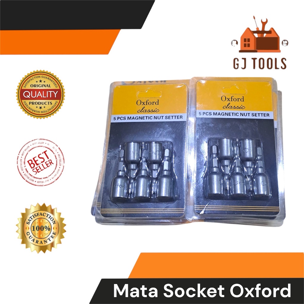 MATA SOCKET ROOFING 8MM 1 SET ISI 5 PCS - MATA BOR ROOFING - MATA BOR PEMASANGAN BAJA RINGAN