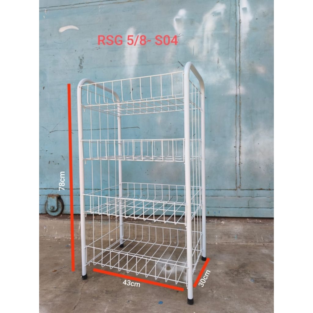 RAK SERBAGUNA 4SUSUN/ RAKCHIKI/ RAK KOSMETIK/ RAK PERABOTAN RUMAH TANGGA