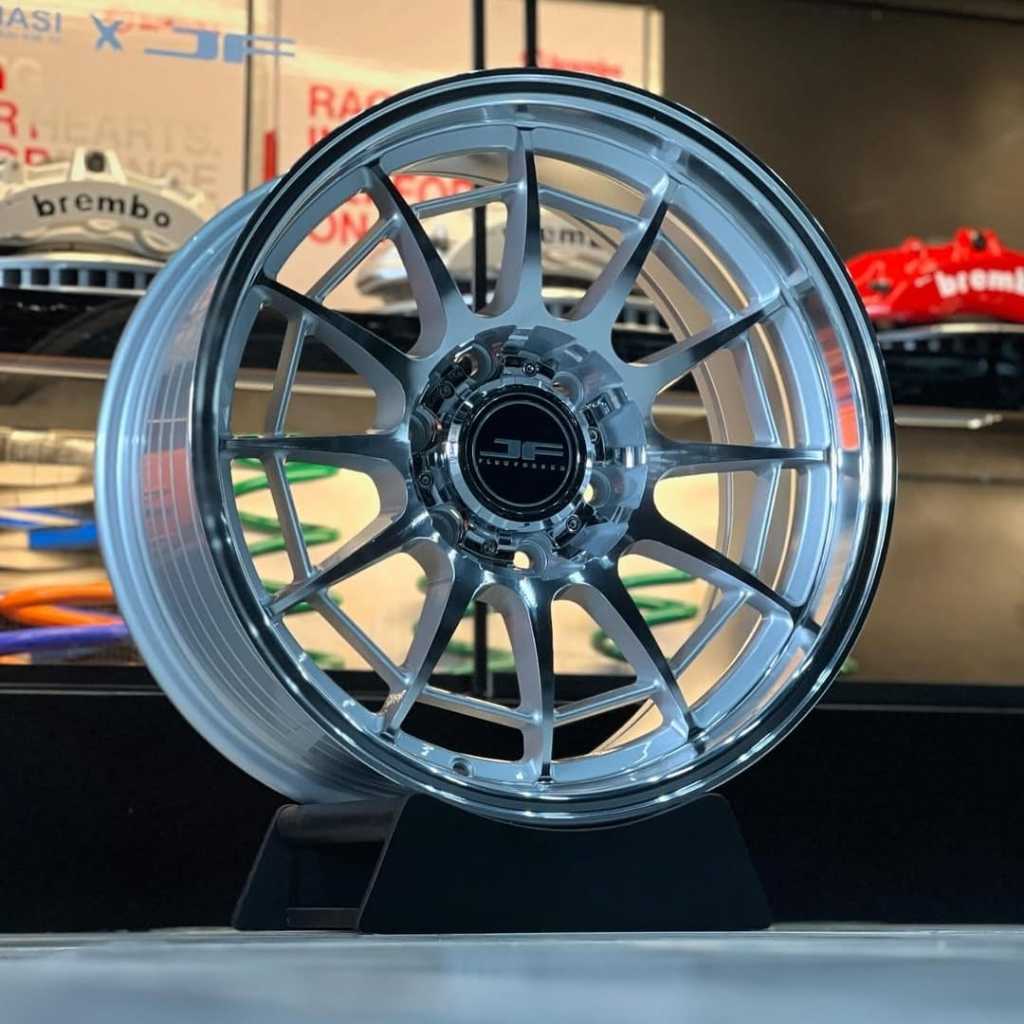 velg mobil ring 18 ENKEI SPIDER FLOW FORMING FULL POLISH R18 velg racing Fotuner strada triton Ford 