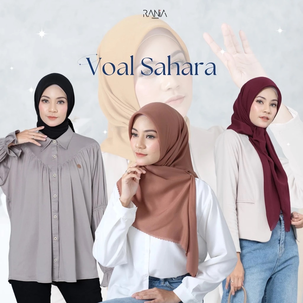 Hijab polos voal sahara premium | by Rania x ZR scarf (KATALOG 1)