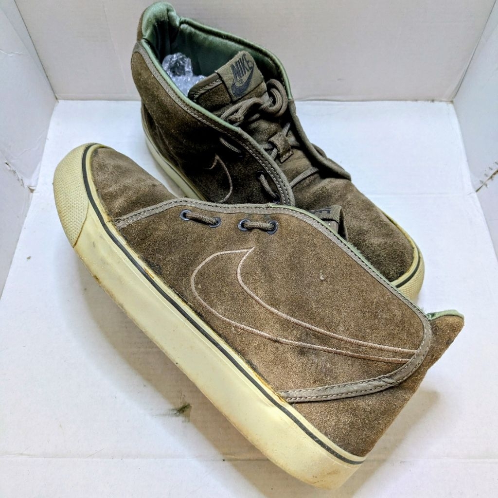 Sepatu Sneaker Casual Nike Toki Vintage Kulit Suede Original Second Preloved