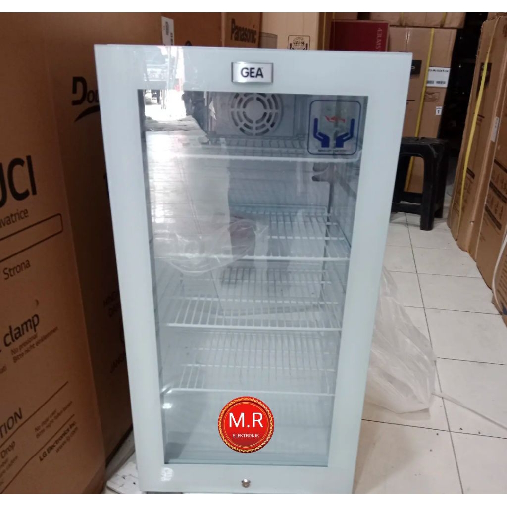 SHOWCASE MINIBAR GEA 4 RAK EXPO-90FD GARANSI RESMI 5 TAHUN