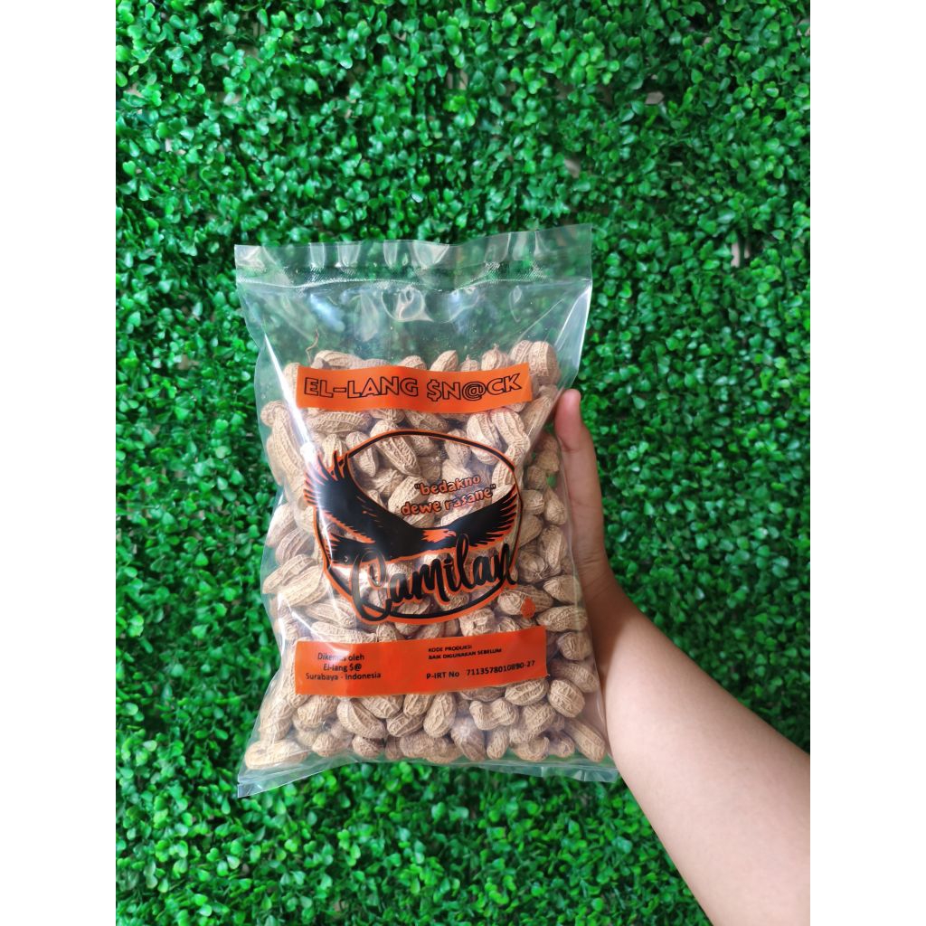 Kacang goreng pasir 400 gr/ Kacang Sangrai/ Kacang Kulit Mbendo