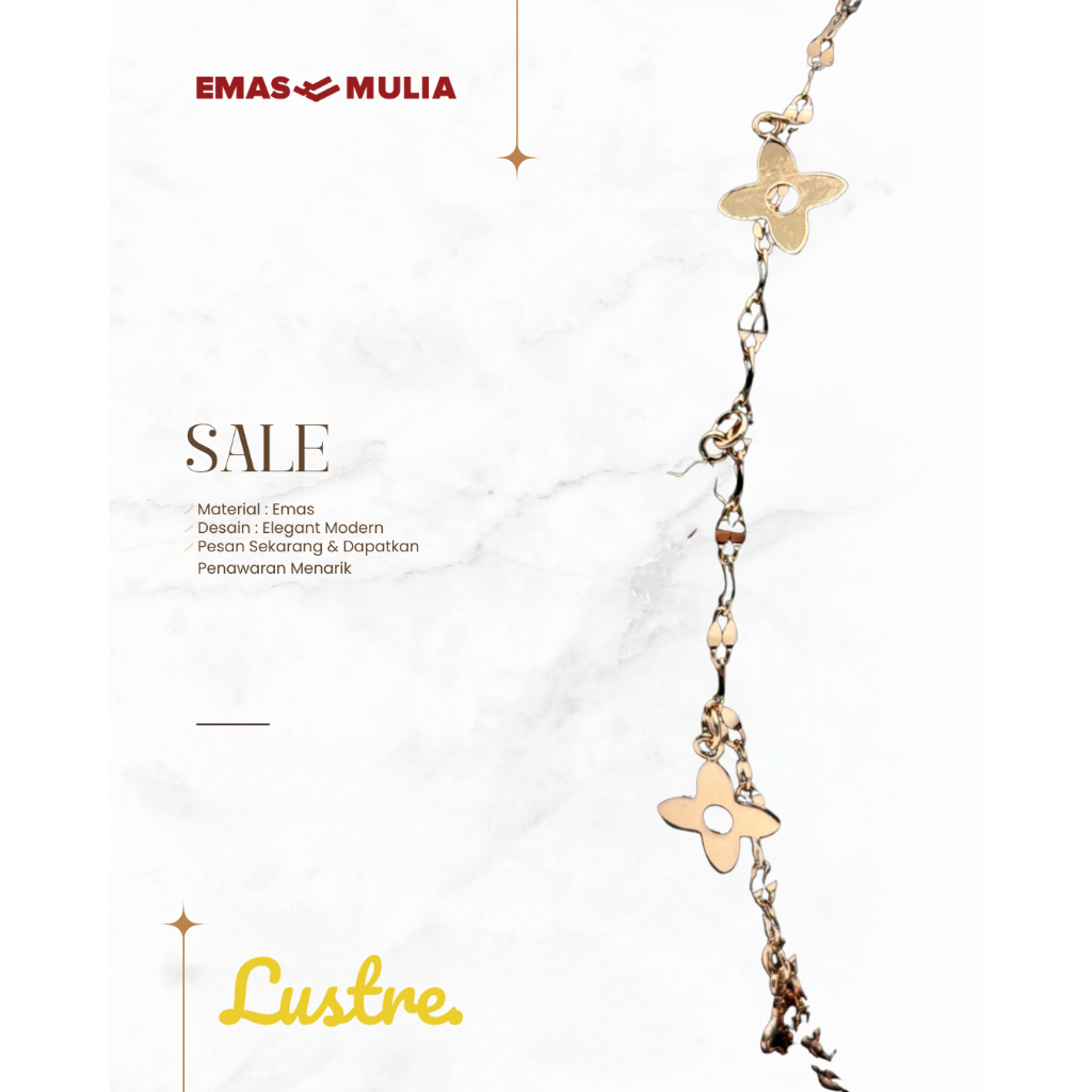 002 A1 - A3 UBS Gold Gelang Bunga Kincir KSG1259-2