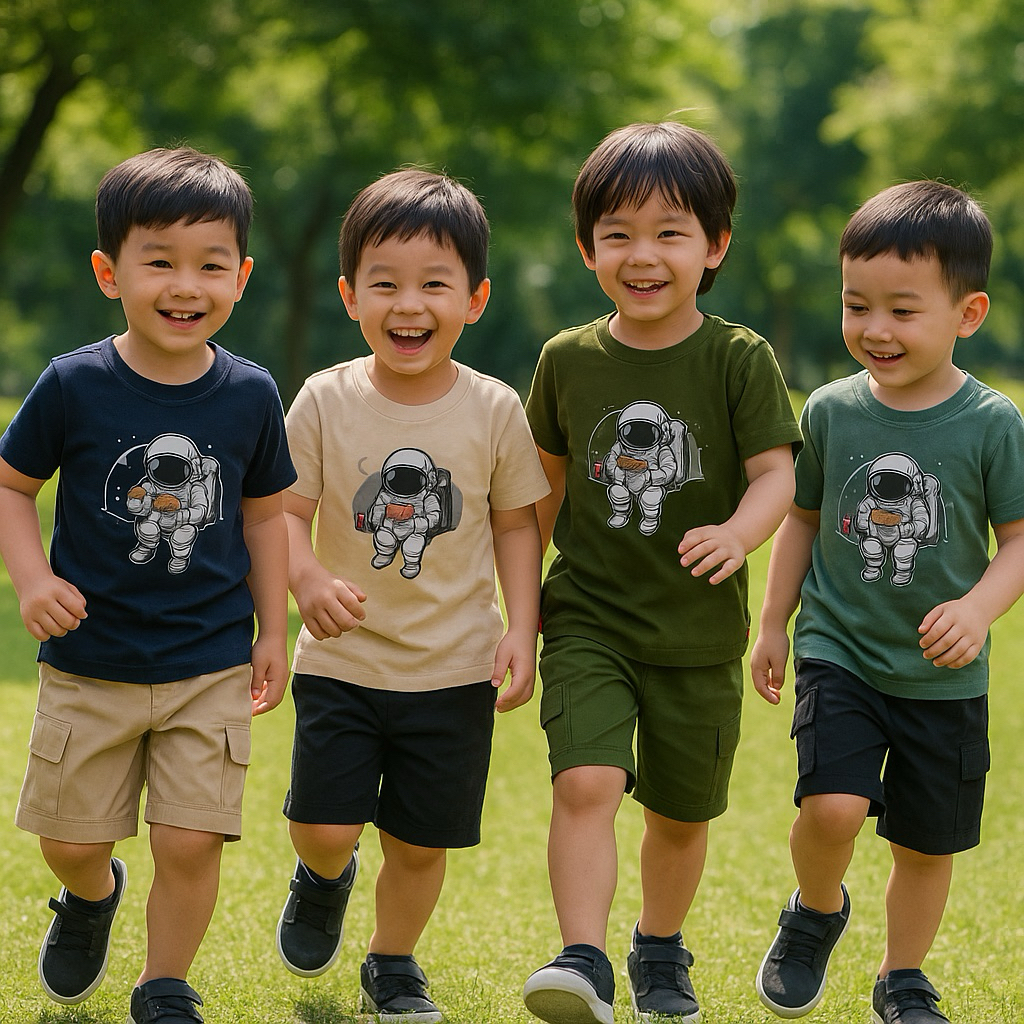 Setelan Anak / Setelan Kaos Pendek Anak / Setelan Kaos Domino / Setelan Pendek Anak Cowok / Setelan 