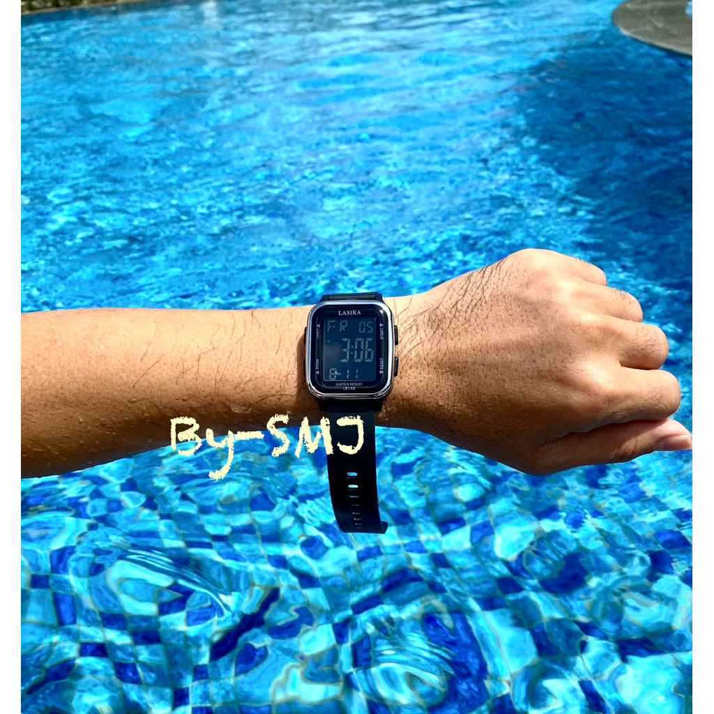 TERLARIS,,ANTI AIR,,Jam Tangan Cewe/Cowo Lasika Box Segi New Original