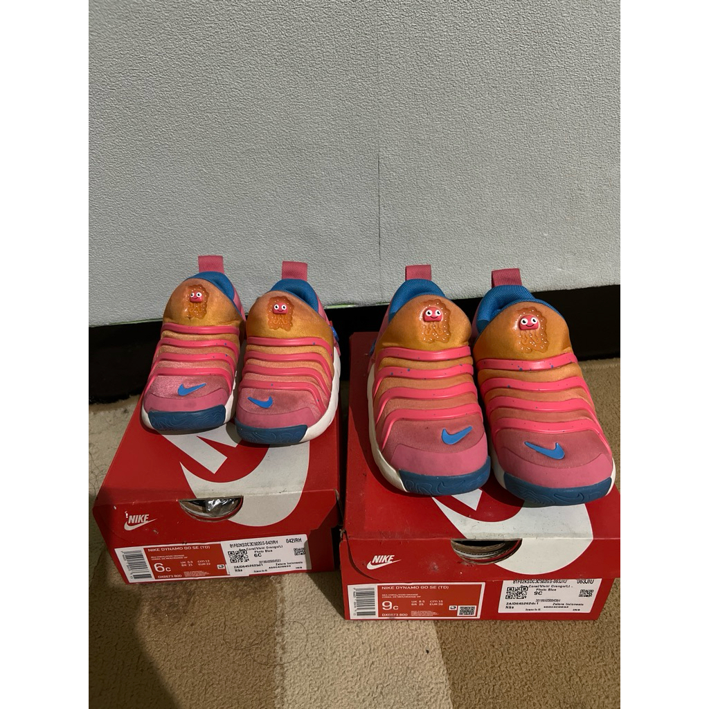 PRELOVED SEPATU ANAK NIKE DYNAMO GO SE (sea coral vivid orange) ORIGINAL