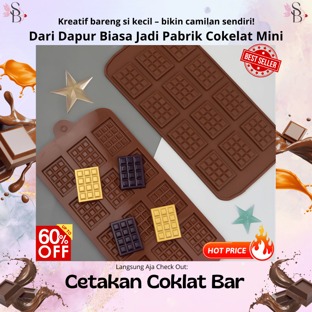 Cafetera Cetakan Coklat Silikon Tahan Panas /Cetakan Silikon Lucu Food Grade Murah Serbaguna Coklat 