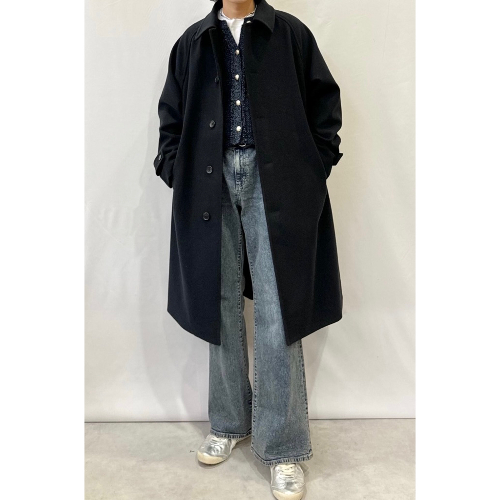 Long Coat Khasmir Micheli 1t@li (100% khasmir, Mix Saga Fox) / Coat Cashmere / Coat Branded