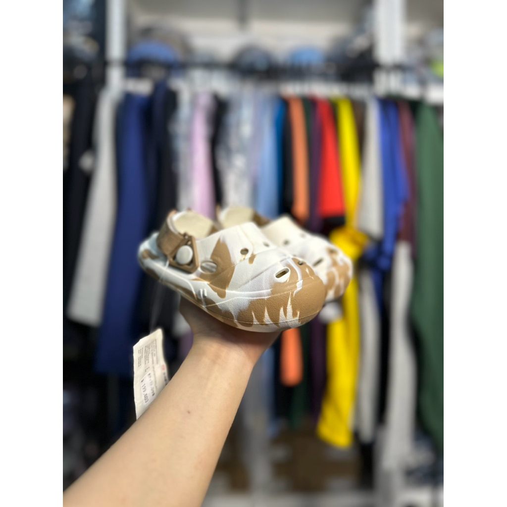 SANDAL ANAK AIRWALK SLIP ON DASHA JR AIWCK25025W WHITE BROWN 100% ORIGINAL SENDAL AIRWALK KIDS