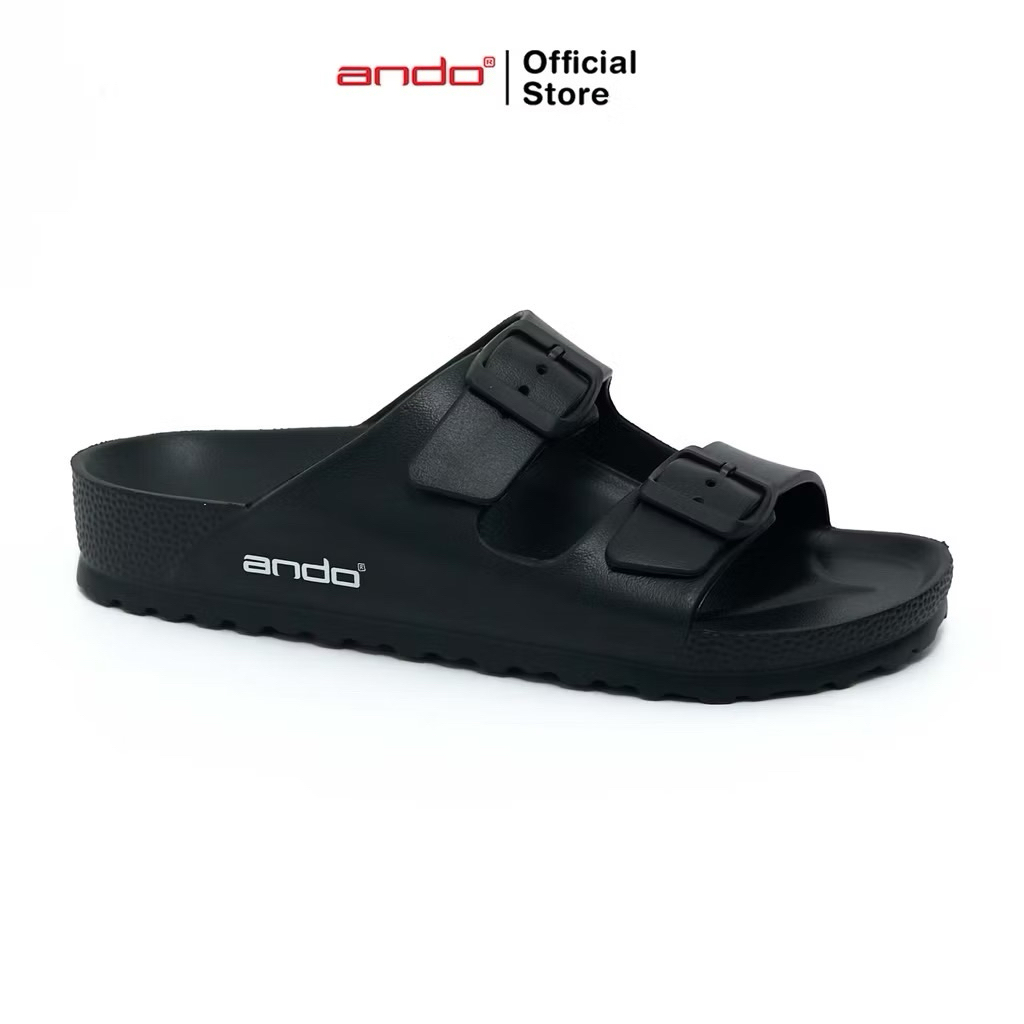 sandal slop ando pria-wanita sandal slide ando full karet sandal slip-on terbaru