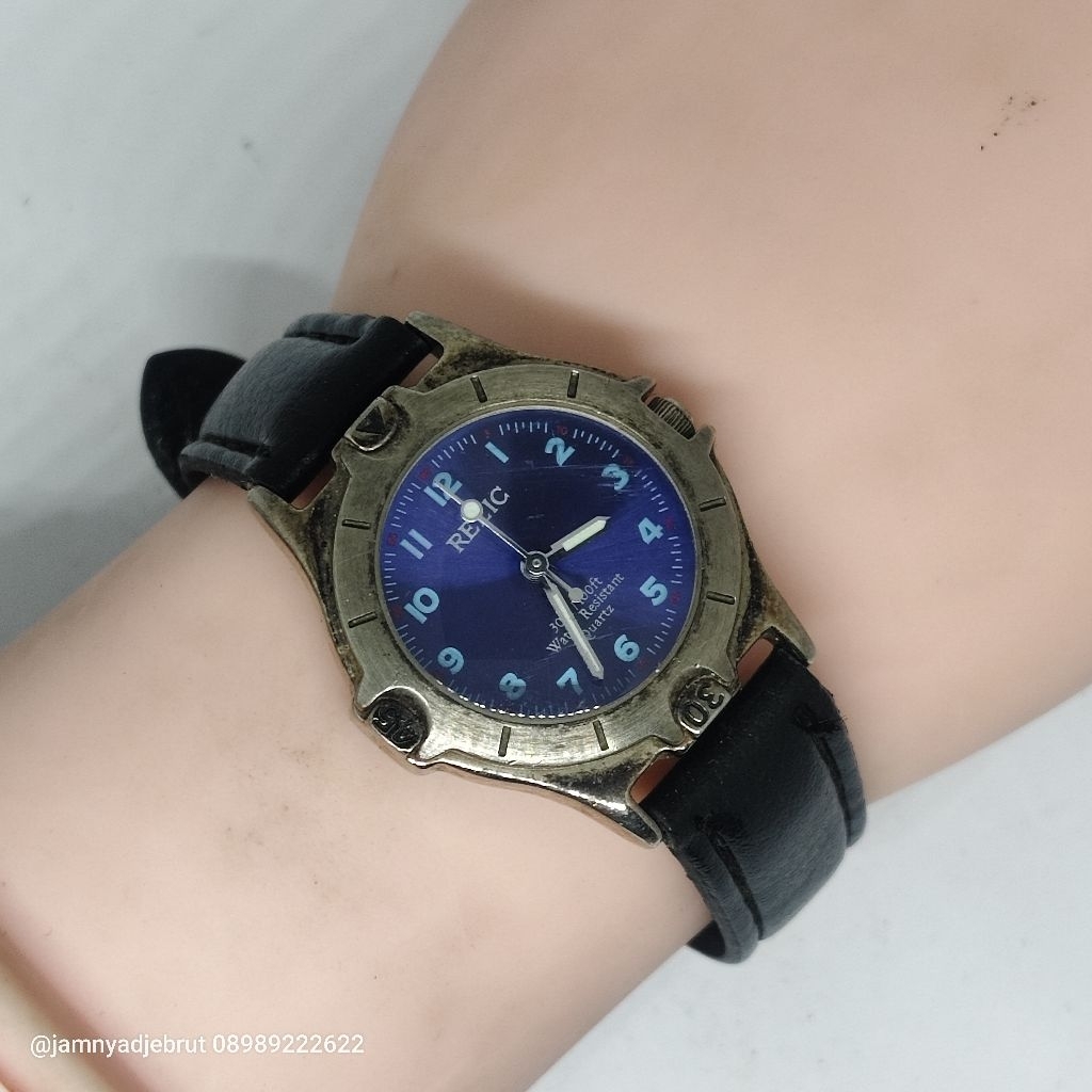 Jam Relic ZR1122 Japan Blue Dial Vintage Bekas