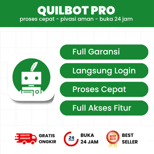 Quillbot Premium 1 Tahun Bergaransi - Parafrase Inggris dan indonesia