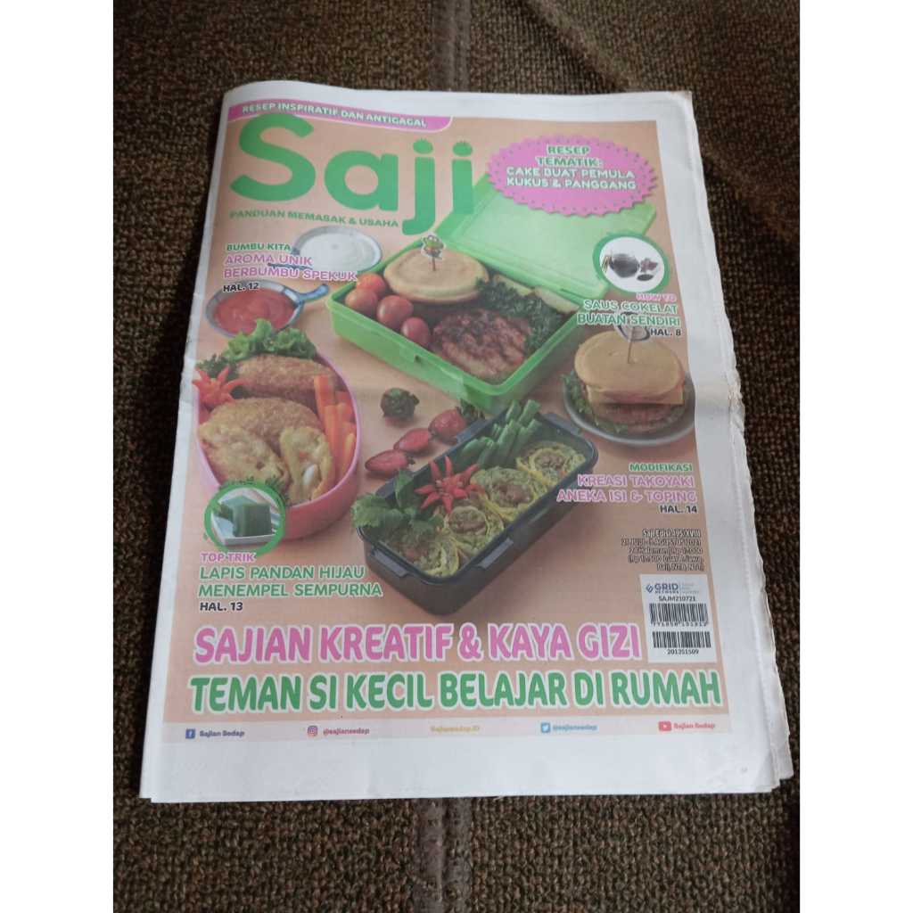 Tabloid Saji Sajian Kreatif & Kaya Gizi Teman Si Kecil edis Agustus 2021