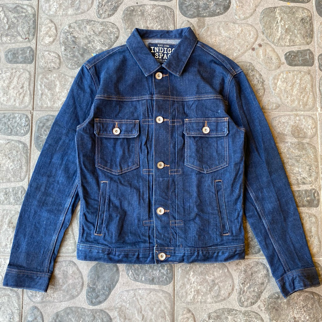Indigo spao type 2 selvedge denim trucker jacket