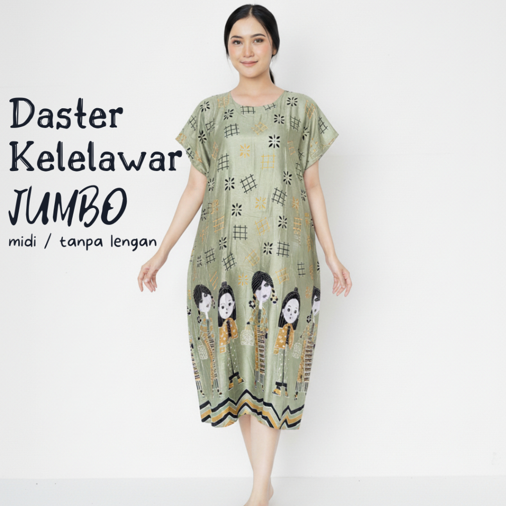 Daster Kelelawar JUMBO Daster Lowo Kalong Rayon Jumbo