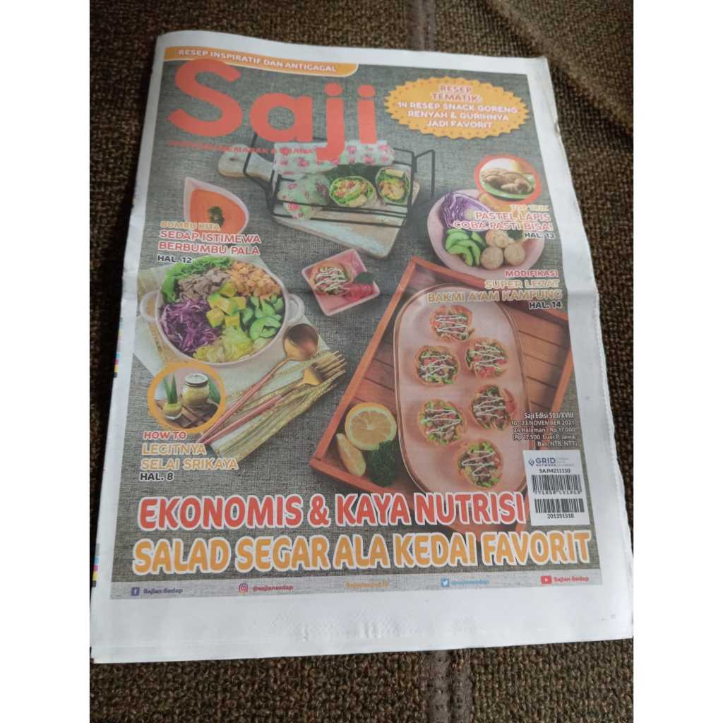 Tabloid Saji Ekonomis Dan Kaya Nutrisi