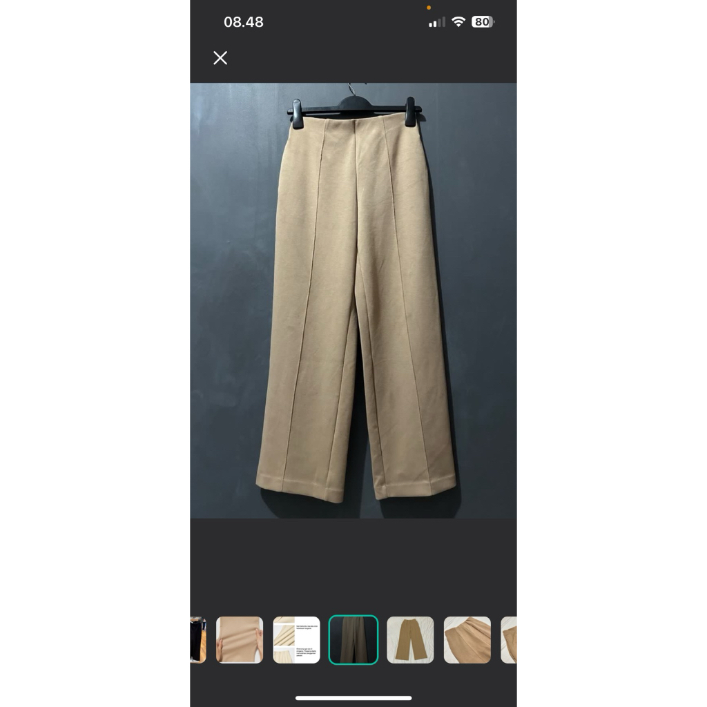 Uniqlo double face pants preloved