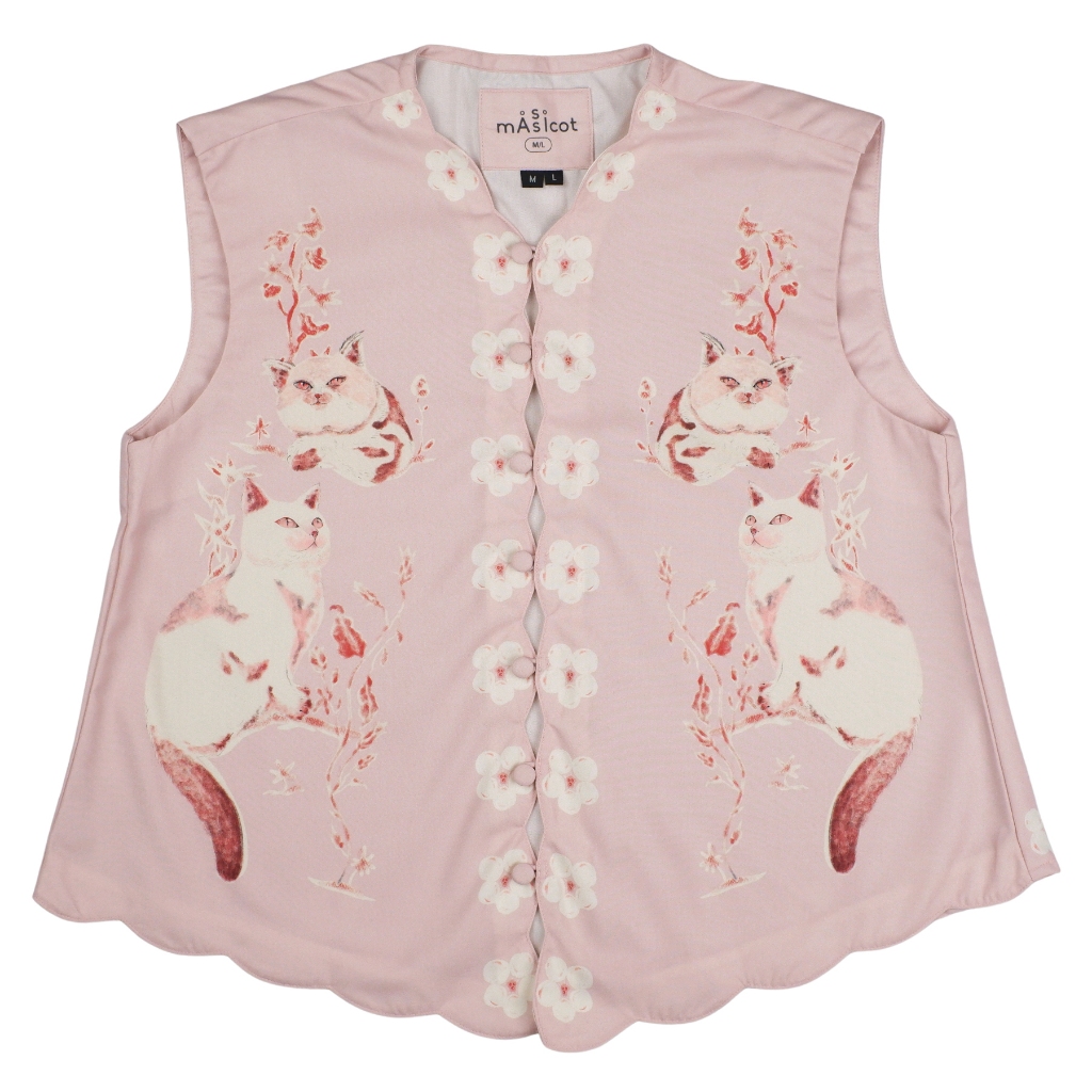 Blouse Pink - Massicot - Neko Pink Blouse Vest