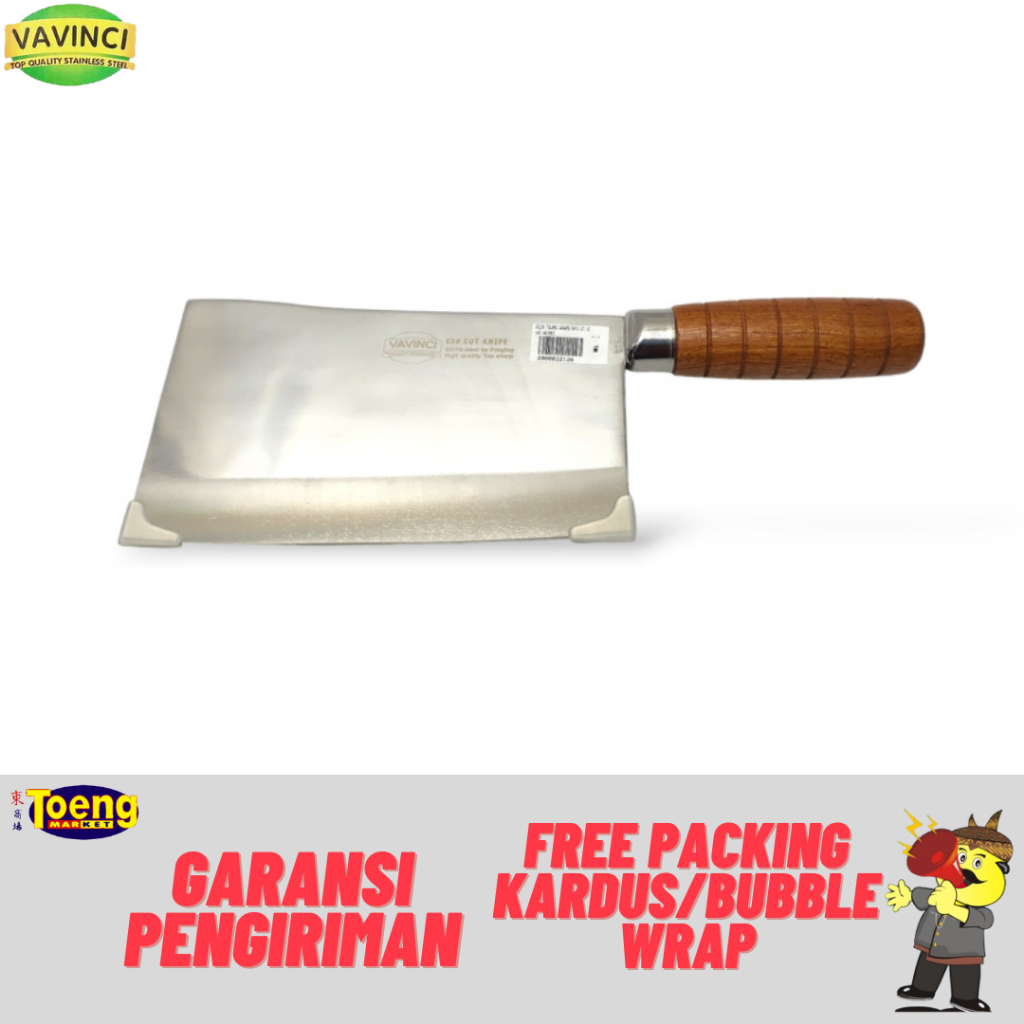 Pisau Tulang Vavinci - Pisau Tulang Gagang Kayu VQ-26 VAVINCI