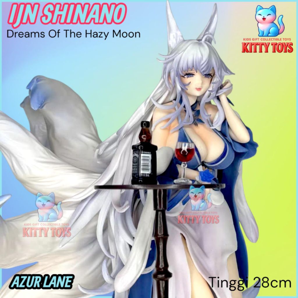 READY Action Figures Azur Lane / Ijn Shinano Dreams Of The Hazy Moon Statue 28cm Perfect Grade