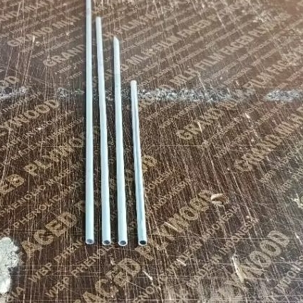 Pipa aluminium OD 6mm ID 5mm panjang 20cm
