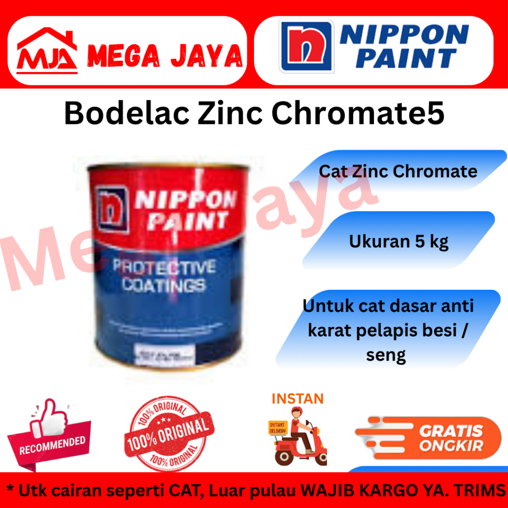 Bodelac 9000 Zinc Chromate Nippon Paint 5kg | Cat Zinc Chromate Nippon Paint 5kg Anti Karat