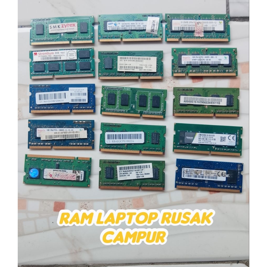 Ram Laptop Rusak Campur
