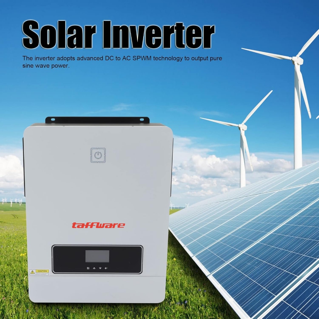 Inverter Solar Controller Hybrid DC 48V AC 230V 10200W Putih MAX-10.2KW Taffware