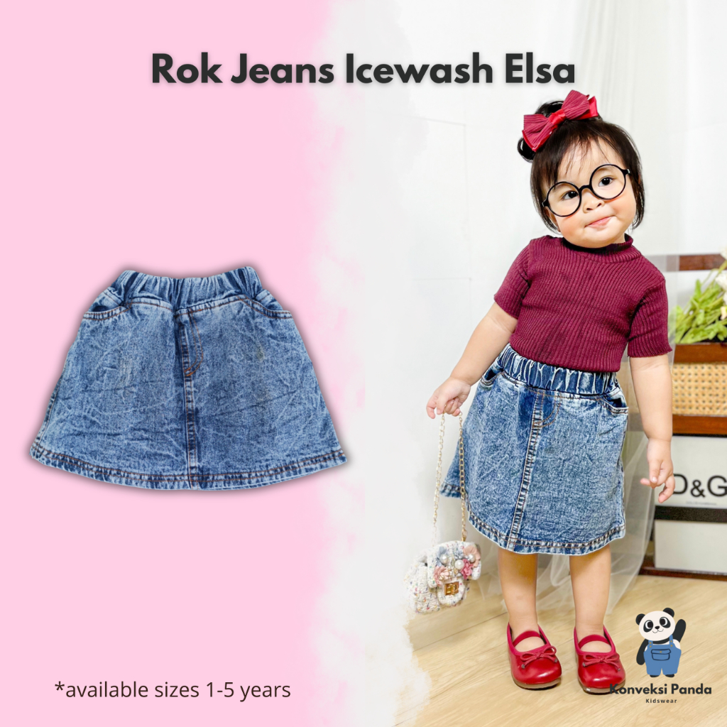 Rok Anak Perempuan Jeans Icewash ELSA