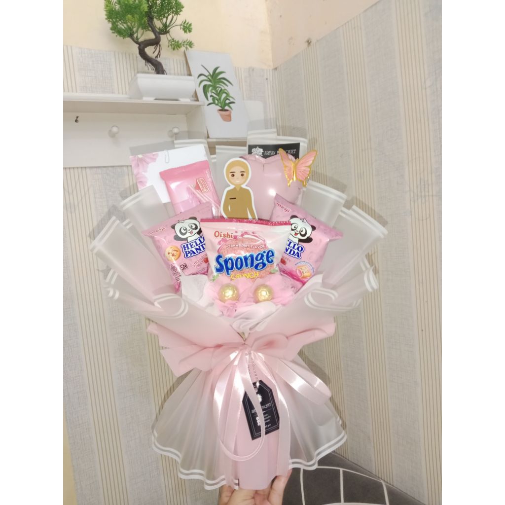 [FREE PACKING ]BUKET SNACK WARNA|BUKET SNACK|BUKET PINK|BUKET BIRU| BUKET UNGU| BUKET WISUDA, BUKET 