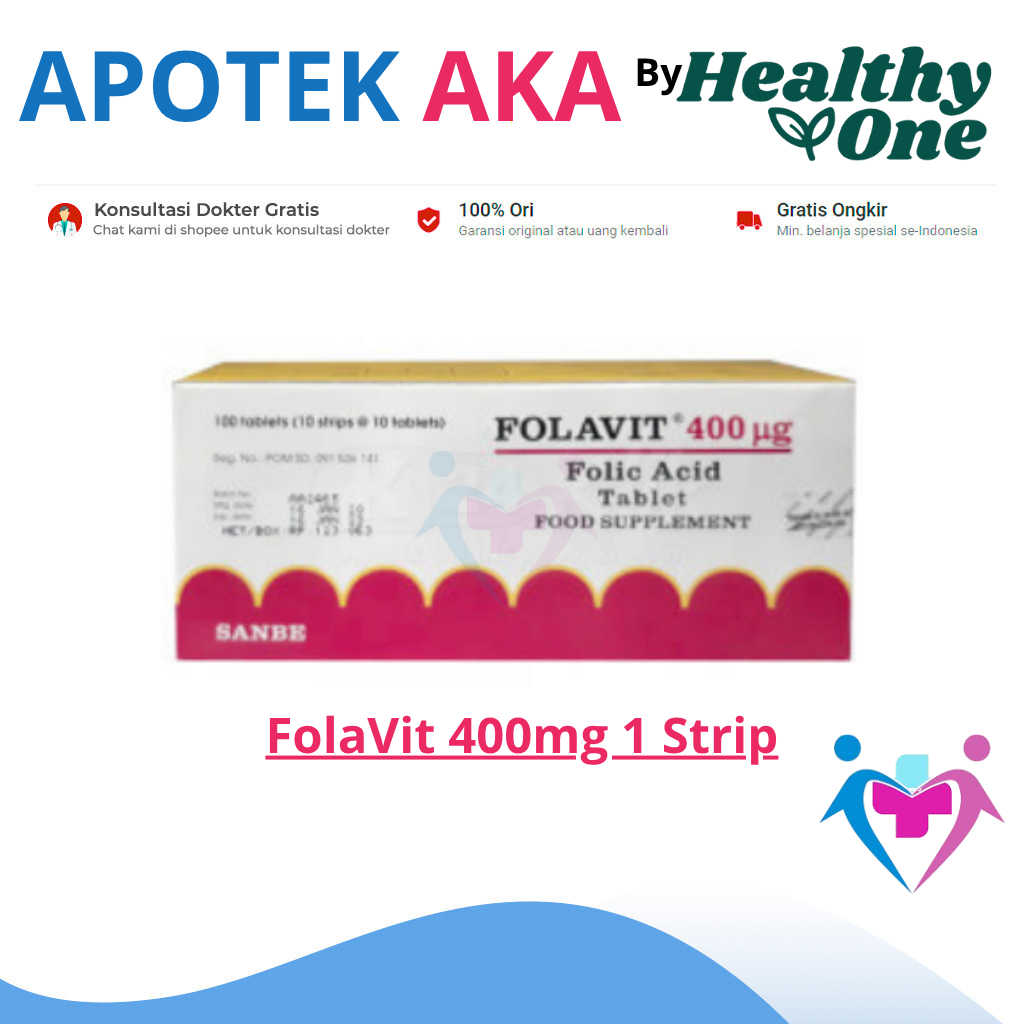Folavit 400Mg 1 Strip 10 Tablet