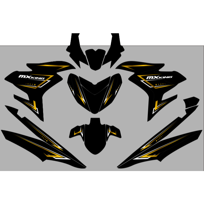Decal Stiker jupiter mx king Dekal Variasi Stiker Striping Custom Fullbody pertamina mandalika