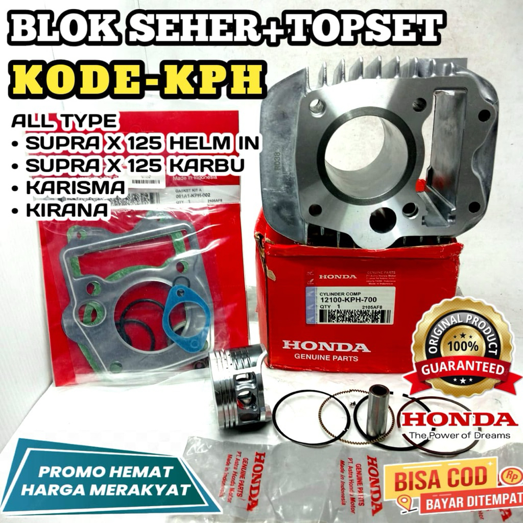 KPH BLOK SEHER,ORIGINAL HONDA,SUPRA KARBU,SUPRA HELM IN,BLOK SEHER KARISMA,BLOK SEHER KARISMA,KIRANA